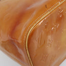 LOUIS VUITTON Monogram Vernis Houston Hand Bag Beige M91004 LV Auth LNZ785-15
