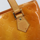 LOUIS VUITTON Monogram Vernis Houston Hand Bag Beige M91004 LV Auth LNZ785-18