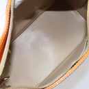 LOUIS VUITTON Monogram Vernis Houston Hand Bag Beige M91004 LV Auth LNZ785-11