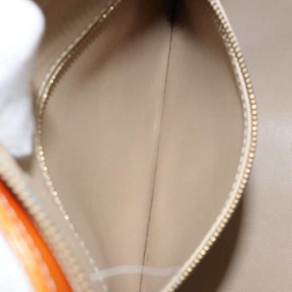 LOUIS VUITTON Monogram Vernis Houston Hand Bag Beige M91004 LV Auth LNZ785
