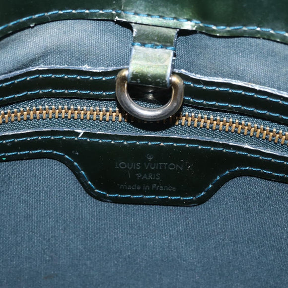 LOUIS VUITTON Monogram Vernis Wilshire PM Bag Blue Galatic M93646 LV Auth LNZ787