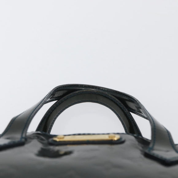 LOUIS VUITTON Monogram Vernis Wilshire PM Bag Blue Galatic M93646 LV Auth LNZ787