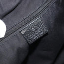 GUCCI GG Canvas Abbey Hand Bag Black Gold 130739 Auth LNZ799V-18