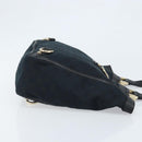GUCCI GG Canvas Abbey Hand Bag Black Gold 130739 Auth LNZ799V-3