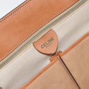 CELINE Macadam Canvas Tote Bag PVC Leather Brown Gold Auth LNZ801-19