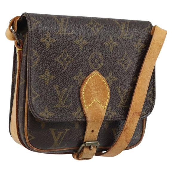 LOUIS VUITTON Monogram Cartouchiere PM Shoulder Bag M51254 LV Auth LNZ809