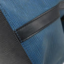 LOUIS VUITTON Epi Petit Noe Shoulder Bag Bicolor Black Blue M44152 Auth LNZ816-17