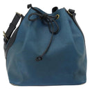 LOUIS VUITTON Epi Petit Noe Shoulder Bag Bicolor Black Blue M44152 Auth LNZ816-13