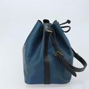 LOUIS VUITTON Epi Petit Noe Shoulder Bag Bicolor Black Blue M44152 Auth LNZ816-4