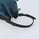 LOUIS VUITTON Epi Petit Noe Shoulder Bag Bicolor Black Blue M44152 Auth LNZ816-7