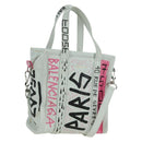 BALENCIAGA Graffiti Bazaar Shopper XXS Bag Leather 2way 513988 Auth LNZ819V-1