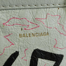 BALENCIAGA Graffiti Bazaar Shopper XXS Bag Leather 2way 513988 Auth LNZ819V-21