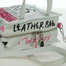 BALENCIAGA Graffiti Bazaar Shopper XXS Bag Leather 2way 513988 Auth LNZ819V-8