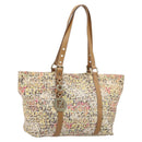 FENDI Zucchino Canvas Tote Bag Multicolor Gold Auth LNZ820V-1