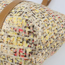 FENDI Zucchino Canvas Tote Bag Multicolor Gold Auth LNZ820V-10
