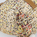 FENDI Zucchino Canvas Tote Bag Multicolor Gold Auth LNZ820V-11