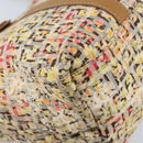 FENDI Zucchino Canvas Tote Bag Multicolor Gold Auth LNZ820V-13