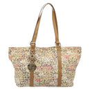 FENDI Zucchino Canvas Tote Bag Multicolor Gold Auth LNZ820V-2