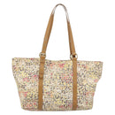 FENDI Zucchino Canvas Tote Bag Multicolor Gold Auth LNZ820V-3
