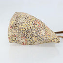 FENDI Zucchino Canvas Tote Bag Multicolor Gold Auth LNZ820V-4