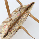 FENDI Zucchino Canvas Tote Bag Multicolor Gold Auth LNZ820V-6
