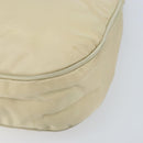 PRADA Shoulder Bag Nylon Beige Gold Auth LNZ823-14