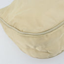 PRADA Shoulder Bag Nylon Beige Gold Auth LNZ823-15