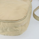 PRADA Shoulder Bag Nylon Beige Gold Auth LNZ823-16