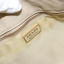 PRADA Shoulder Bag Nylon Beige Gold Auth LNZ823-18