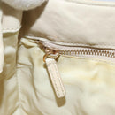 PRADA Shoulder Bag Nylon Beige Gold Auth LNZ823-21