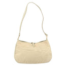 PRADA Shoulder Bag Nylon Beige Gold Auth LNZ823-2