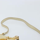 PRADA Shoulder Bag Nylon Beige Gold Auth LNZ823-8