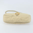 PRADA Shoulder Bag Nylon Beige Gold Auth LNZ823-5