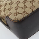 GUCCI GG Canvas Hand Bag Beige Gold 107757 Auth LNZ827-14