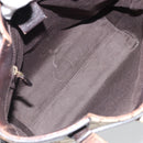 GUCCI GG Canvas Hand Bag Beige Gold 107757 Auth LNZ827-11