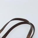 GUCCI GG Canvas Hand Bag Beige Gold 107757 Auth LNZ827-8