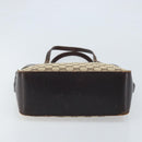 GUCCI GG Canvas Hand Bag Beige Gold 107757 Auth LNZ827-5