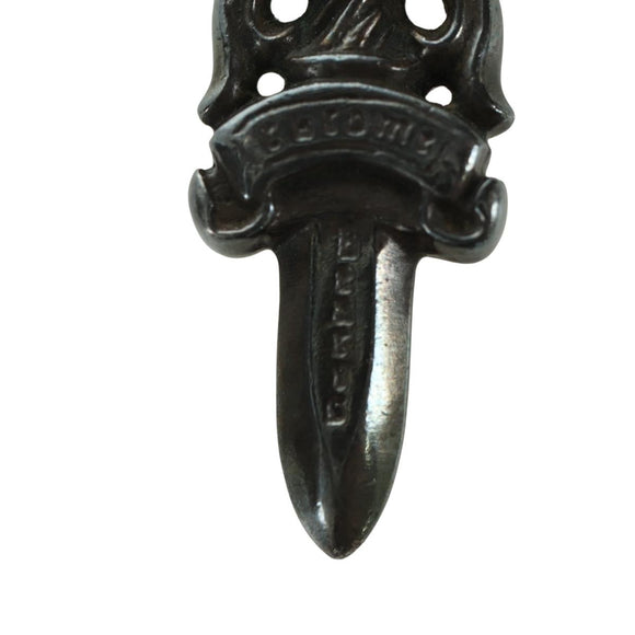 Chrome Hearts Dagger Pendant Top Ag925 Silver Auth LNZ832SAV