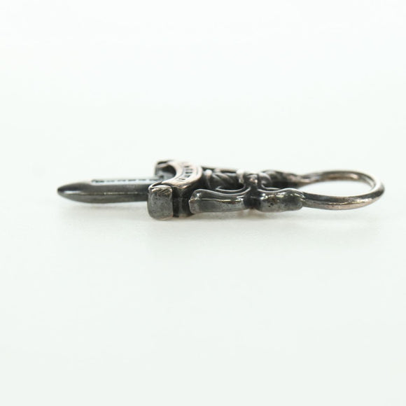 Chrome Hearts Dagger Charm Pendant Top Ag925 Silver Auth LNZ833SAV