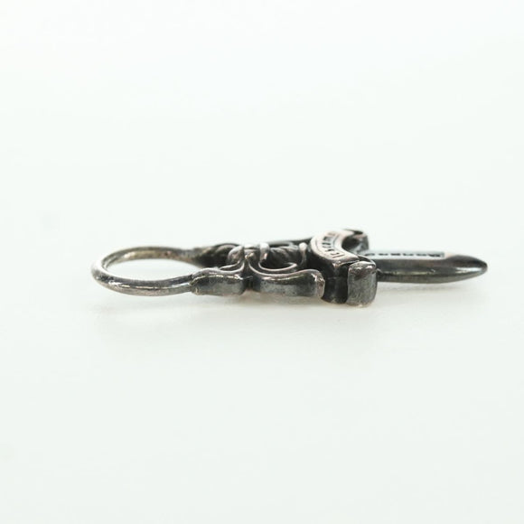 Chrome Hearts Dagger Charm Pendant Top Ag925 Silver Auth LNZ833SAV