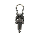 Chrome Hearts Dagger Charm Pendant Top Ag925 Silver Auth LNZ833SAV-2