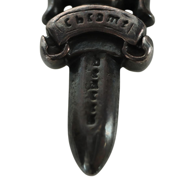 Chrome Hearts Dagger Charm Pendant Top Ag925 Silver Auth LNZ833SAV