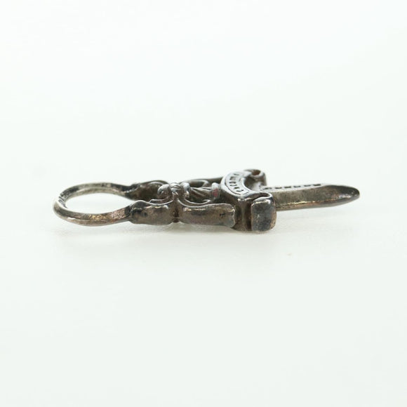 Chrome Hearts Dagger Hanger Top Ag925 Zilver Auth LNZ834SAV