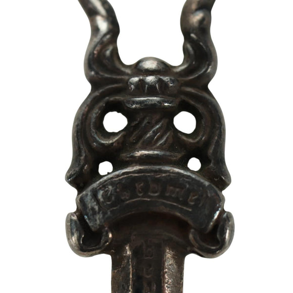 Chrome Hearts Dagger Pendant Top Ag925 Silver Auth LNZ834SAV