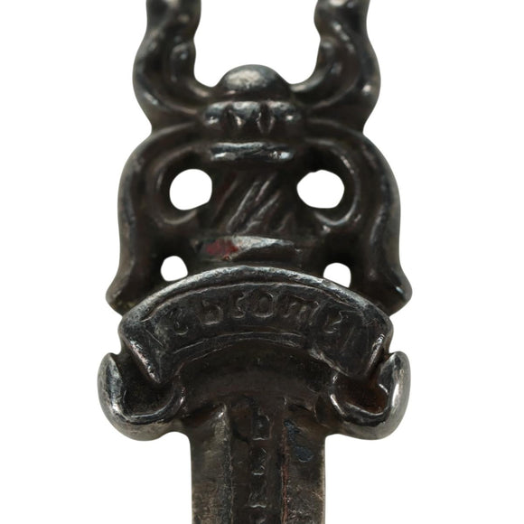 Chrome Hearts Dagger Hanger Top Ag925 Zilver Auth LNZ834SAV