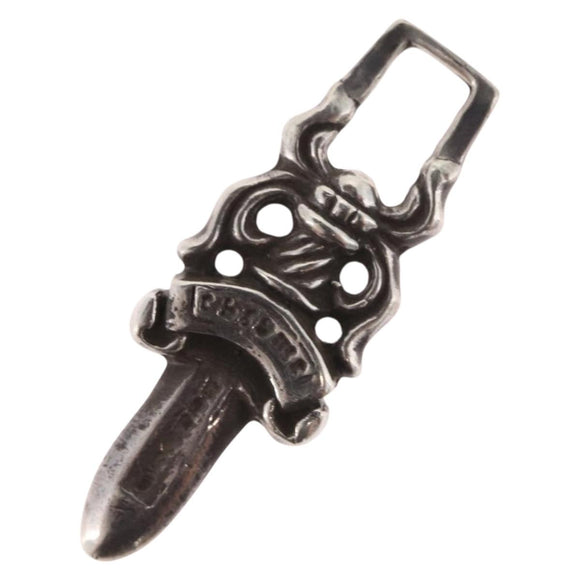Chrome Hearts Dagger Charm Pendant Top Ag925 Silver Auth LNZ835SAV