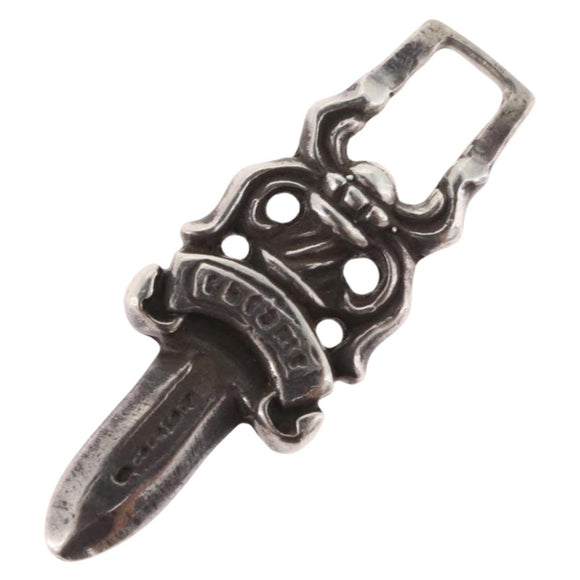 Chrome Hearts Dagger Charm Pendant Top Ag925 Silver Auth LNZ835SAV