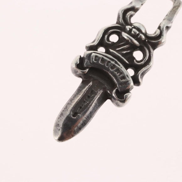 Chrome Hearts Dagger Charm Pendant Top Ag925 Silver Auth LNZ835SAV