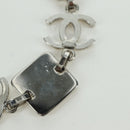 CHANEL COCO Mark Bracelet metal Silver CC Auth LNZ837V-11