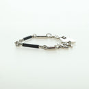 CHANEL COCO Mark Bracelet metal Silver CC Auth LNZ837V-13